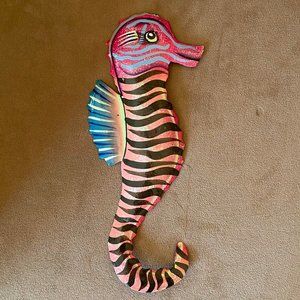Metal Seahorse wall art